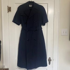 NLST NAVY trench coat